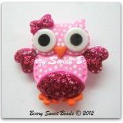 Owl in pinks