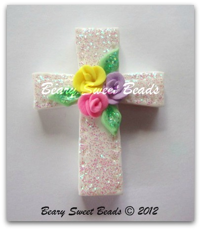 Easter Cross With Roses (h)